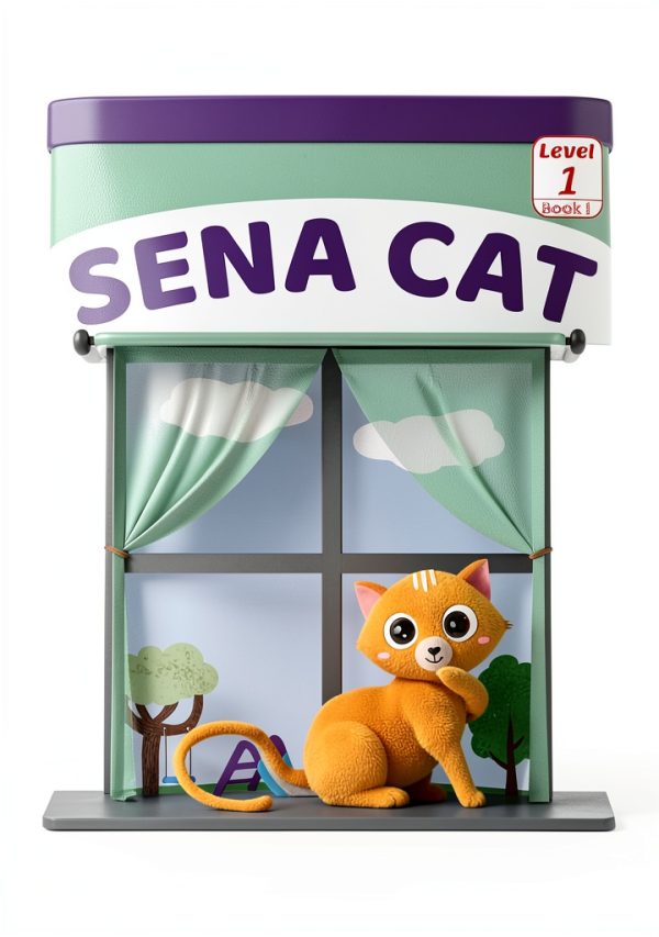 FirstLearns Reading Sena Cat ESL Picture Book for Kids Ages 3-6-0