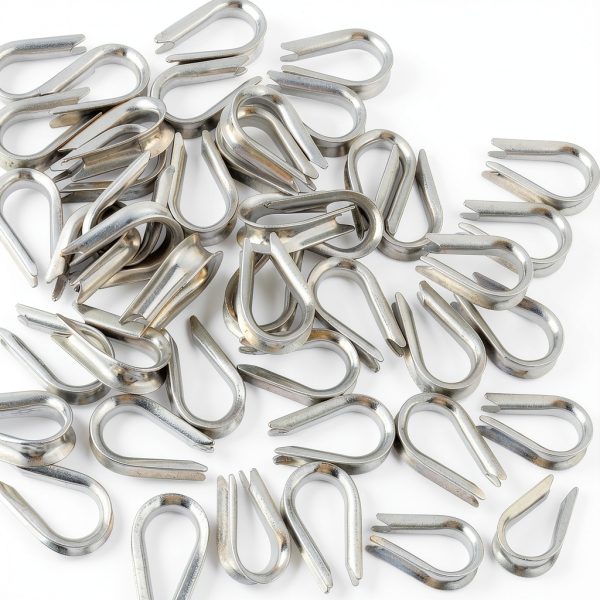 CBTONE M4 Stainless Steel Thimble for 1/8"-5/32" Wire Rope – 50 Pack-0
