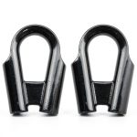 Winch Rope Tube MEETOOT M8 Stainless Steel Thimble Collar – 2pcs Black-0