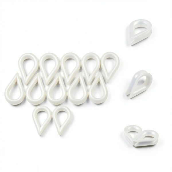 White Nylon M3 Thimbles 10 PCS RiseDirectly Rope Thimble Plastic Eye-6