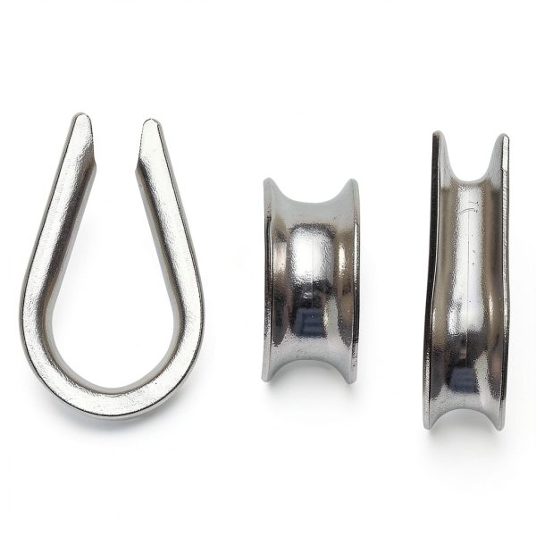 CBTONE M4 Stainless Steel Thimble for 1/8"-5/32" Wire Rope – 50 Pack-2