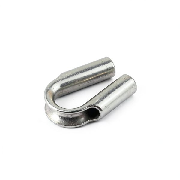 EEYAD 4 Pack 304 Stainless Steel 15/64" (6mm) Wire Rope Tube Thimble-1