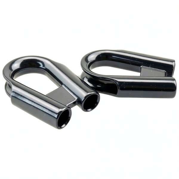 Winch Rope Tube MEETOOT M8 Stainless Steel Thimble Collar – 2pcs Black-3