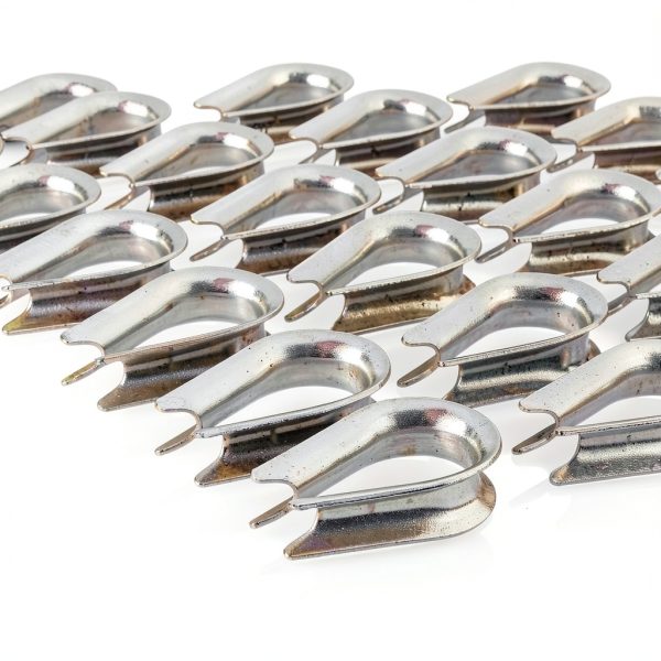 CBTONE M4 Stainless Steel Thimble for 1/8"-5/32" Wire Rope – 50 Pack-5