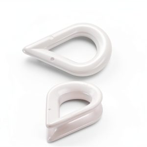 White Nylon M3 Thimbles 10 PCS RiseDirectly Rope Thimble Plastic Eye-0