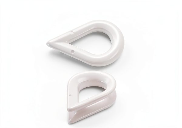 White Nylon M3 Thimbles 10 PCS RiseDirectly Rope Thimble Plastic Eye-0