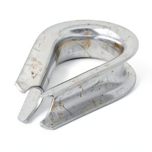 20mm 3/4 inch Stainless Steel Wire Rope Thimble uxcell Silver Tone-0