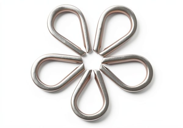 5/8 Inch Wire Rope Thimble by AConnet 304 Steel Set of 5 M12 Thimbles-5
