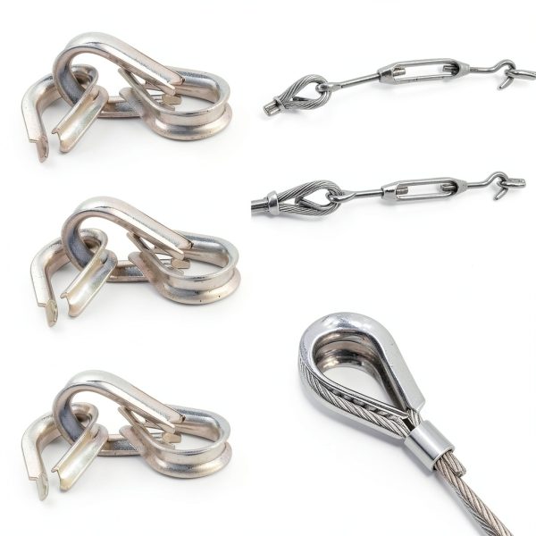 CBTONE 50 Pack M6 Stainless Steel Thimble for 1/4 Inch Wire Rope-4