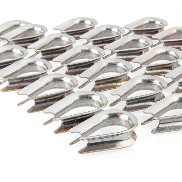 CBTONE 50 Pack M6 Stainless Steel Thimble for 1/4 Inch Wire Rope-0